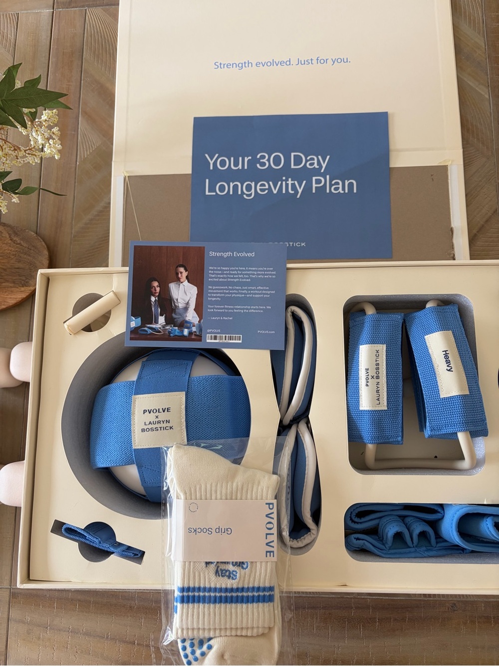 PVOLVE Blue Home Fitness Kit with 30-Day Longevity Plan